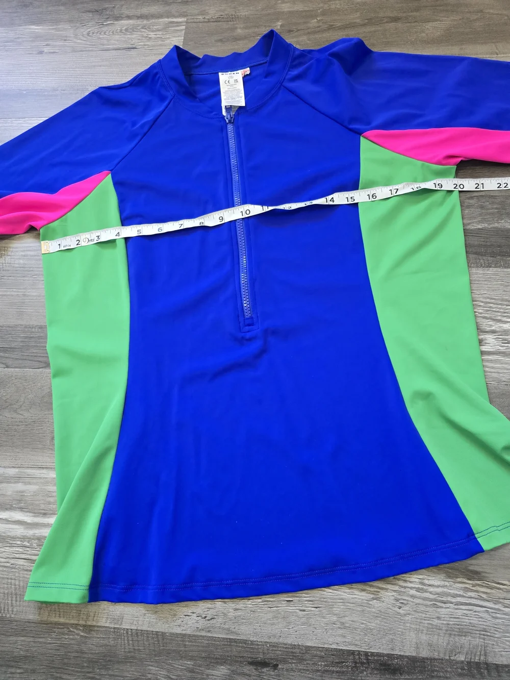 Boden Colorblock Swim Top Rash Guard 16-18